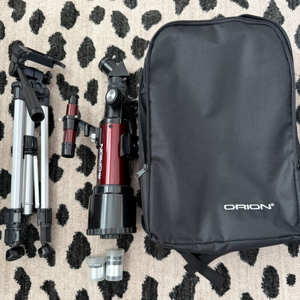 Orion Go Scope III 70mm Refractor Travel Telescope with Backpack